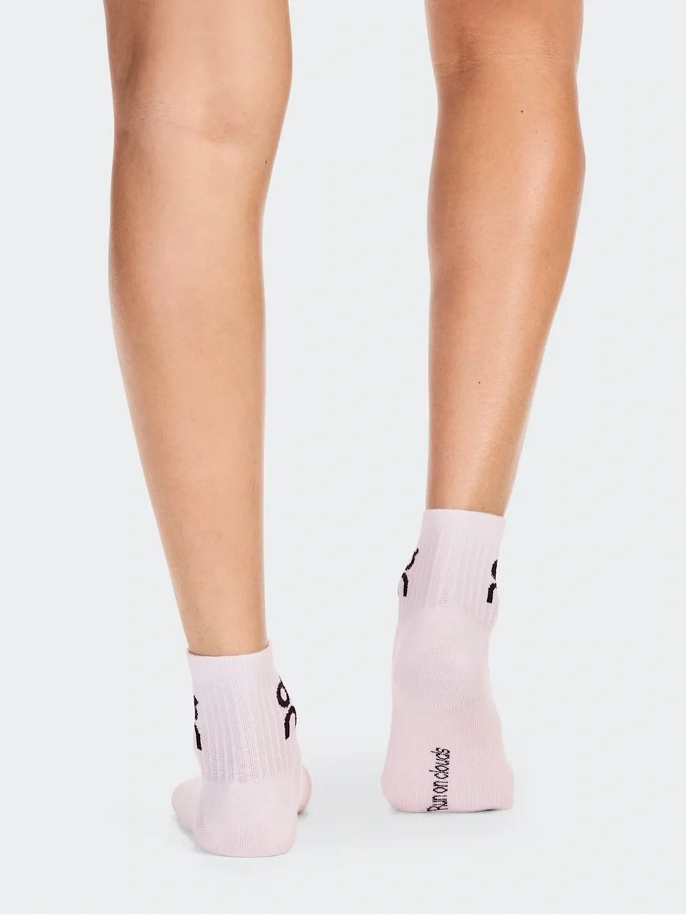 On Running Logo Sock Mid 3P in orchid bloom
